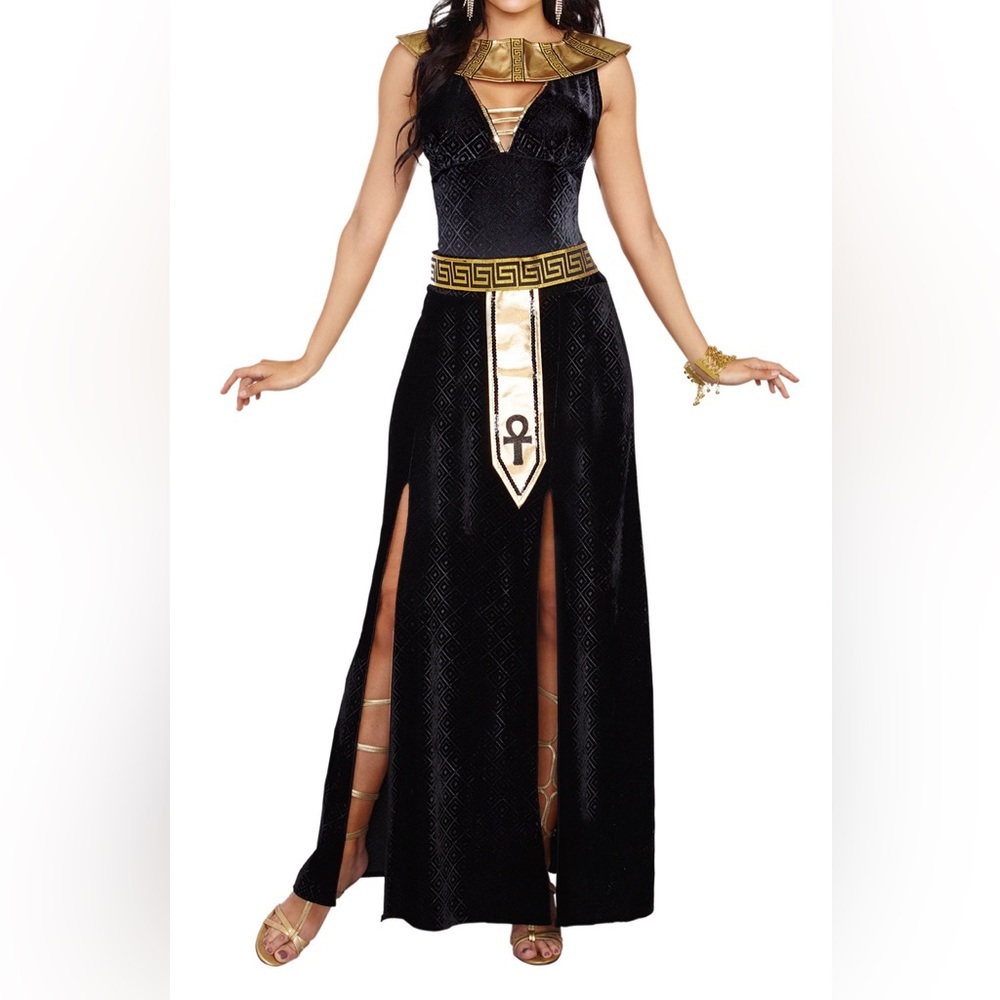 Spirit Halloween Cleopatra Costume (Extra gold leg straps included)